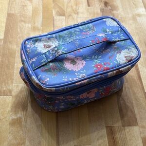 Yumi Kim Blue Floral Cosmetic Bag